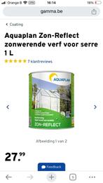 Aquaplan Zon-Reflect zonwerende verf voor serre 1 L, Ophalen of Verzenden, Nieuw