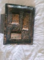 vintage brutalisme deurgreep alu bronsiert 60er, Ophalen, Huis en Inrichting