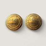 Coco Chanel oorbellen vintage authentiek, Ophalen of Verzenden, Gebruikt, Goud, Goud