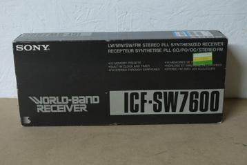 Sony icf-sw7600 wereldwijde radio-ontvanger als nieuw beschikbaar voor biedingen