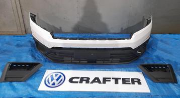 Voorbumper Volkswagen Crafter II van 2016 tot heden wit beschikbaar voor biedingen