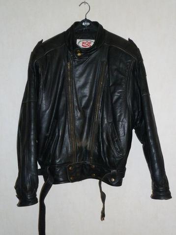VESTE EN CUIR "Vintage" Taille "L", Enlèvement