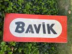 Vintage bavik reclamebord, Verzamelen, Ophalen, Gebruikt, Reclamebord