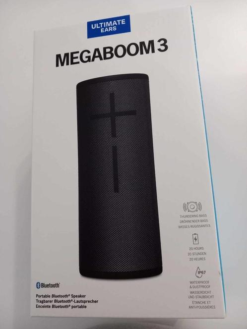 Enceinte Bluetooth portable Ultimate Ears MEGABOOM 3 - neuve, TV, Hi-fi & Vidéo, Enceintes, Neuf, Autres types, Enlèvement ou Envoi