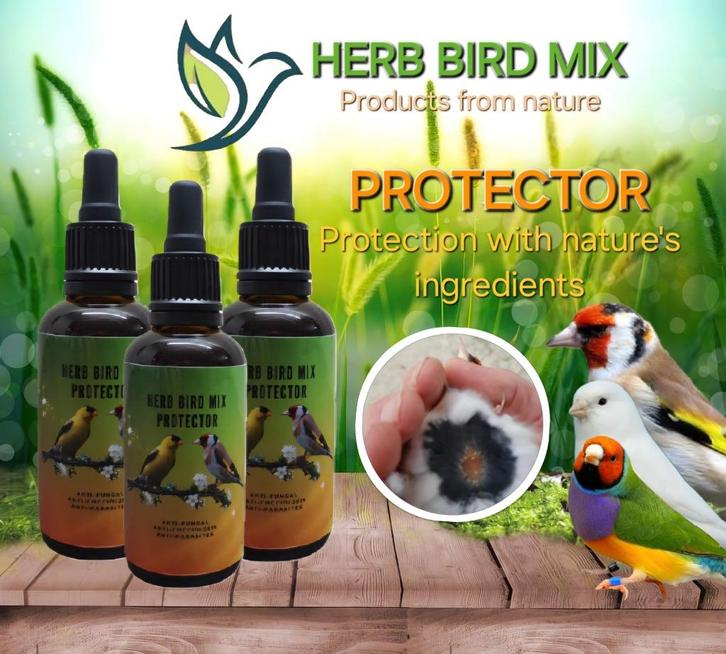 Protector 50ml - 3In1 - Herb Bird Mix, Dieren en Toebehoren, Vogels | Toebehoren, Nieuw, Eten en Drinken, Ophalen