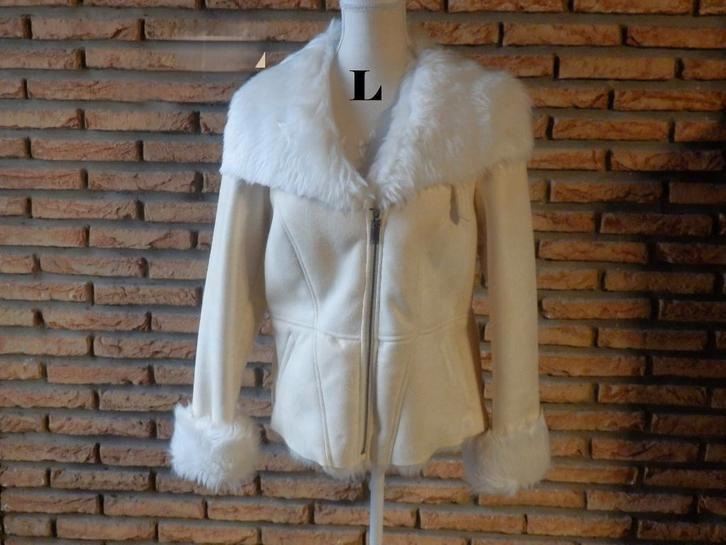 (25)- veste femme t.L Crème - neuve -, Kleding | Dames, Jassen | Winter, Nieuw, Maat 38/40 (M), Beige, Ophalen of Verzenden