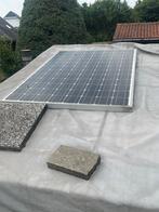 Zonnepaneel met 2 batterijen en laad systeem, Ophalen, Zo goed als nieuw