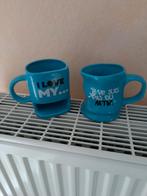 A vendre 2 mugs, Zo goed als nieuw