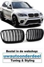 Grill Nieren Glans Zwart Dubbel Spijl Voor Bmw X5 E70 X6 E71, Verzenden