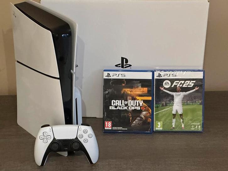 PlayStation SLIM 5 disk 1000gb, Games en Spelcomputers, Spelcomputers | Sony PlayStation 5, Zo goed als nieuw, Playstation 5, Ophalen