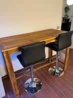 Vintage Barkrukken - Barstoelen en houten bartafel - nieuwst, Huis en Inrichting, Ophalen, 60 tot 90 cm, Zo goed als nieuw, In hoogte verstelbaar