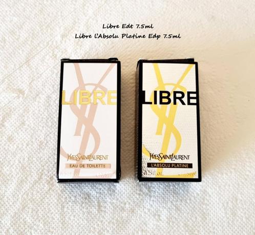 2 miniatures parfum Libre et Libre l'Absolu Platine de YSL, Collections, Parfums, Neuf, Miniature, Plein, Envoi