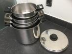 Set kookpotten demeyere, Inox, Gebruikt, Keramische plaat, Ophalen