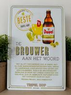 Metalen reclamebord Duvel, Verzamelen, Biermerken, Ophalen of Verzenden, Nieuw, Reclamebord, Plaat of Schild, Duvel