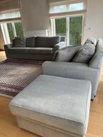 Salon in grijze stof, Ophalen, Zo goed als nieuw, Stof, Hedendaags