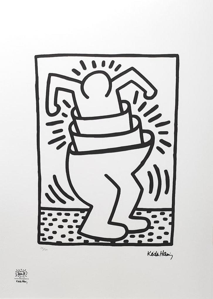 Keith Haring -Bekerman, Antiek en Kunst, Kunst | Litho's en Zeefdrukken, Ophalen of Verzenden