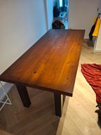 Eettafel massief kersenhout, Ophalen, Gebruikt, 200 cm of meer, 50 tot 100 cm