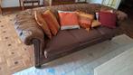 Chesterfield 3-zitsbank, Huis en Inrichting, Ophalen, Gebruikt, Driepersoons, Leer