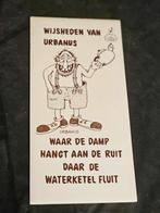 Urbanus Tegel Wijsheiden van Urbanus".
Afmeting 10 x 20 cm, Ophalen of Verzenden, Zo goed als nieuw