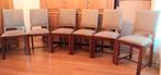 Vintage stoelen (6), Huis en Inrichting, Stoelen, Ophalen, Hout, Gebruikt, Vintage jaren 50