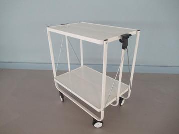 Serveertafel | serveerwagen inklapbaar wit 60x40x72 beschikbaar voor biedingen