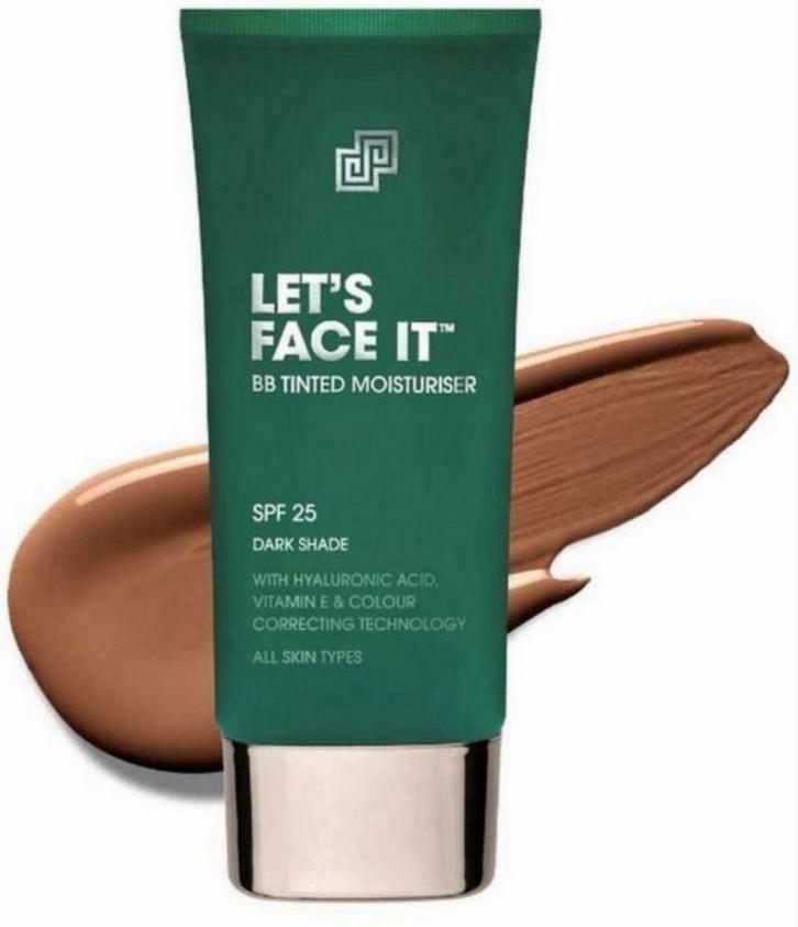 Shakeup - Let's Face It BB - Tinted Moisturiser Dark 50ml, Handtassen en Accessoires, Uiterlijk | Cosmetica en Make-up, Nieuw