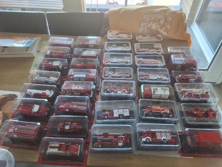 Del Prado modellen 35 stuks '''. brandweer, Hobby en Vrije tijd, Modelauto's | 1:43, Zo goed als nieuw, Bus of Vrachtwagen, Overige merken