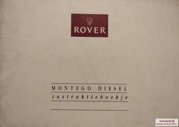 Handboek Rover Montego 2,0 Diesel Instructieboekje AKM6625