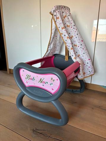 Smoby Baby Nurse Poppenbedje met Hemeltje en Dekentje beschikbaar voor biedingen