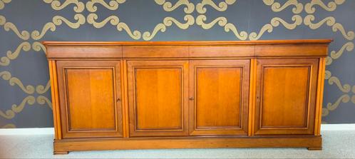 dressoir van kersenhout, Huis en Inrichting, Kasten | Dressoirs, Gebruikt, 200 cm of meer, 50 tot 75 cm, Met lade(s), Met plank(en)