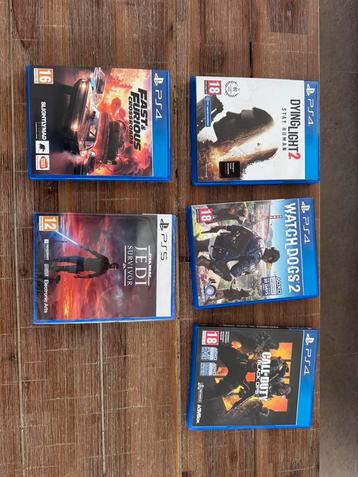 Ps4 & 5 spelletjes beschikbaar voor biedingen