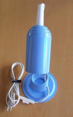 Te koop: Mooie retro, licht blauwe bureaulamp op spiraal., Enlèvement, Utilisé