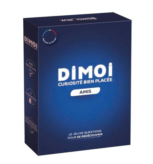 Het DIMOI-spel. BLUE FRIENDS EDITION. 240 vragen., Hobby en Vrije tijd, Gezelschapsspellen | Bordspellen, Nieuw, Vijf spelers of meer