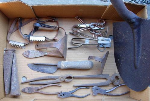 17 antieke gereedschappen Zie foto's en beschrijving, Antiek en Kunst, Antiek | Gereedschap en Instrumenten, Ophalen of Verzenden
