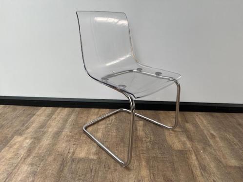 Vergaderstoelen set transparant, Huis en Inrichting, Zetels | Complete zithoeken, Gebruikt, Kunststof, Metaal, Ophalen