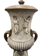 Koninklijke Boheemse porseleinen kratervaas - Art Nouveau, Antiek en Kunst, Ophalen of Verzenden