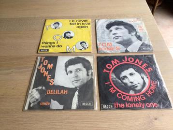 Singles Tom Jones, 4 pièces disponible aux enchères