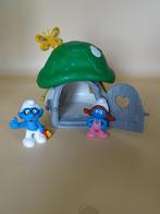 vintage smurfen huisje met smurfjes, schtroumpf + maison, Ophalen of Verzenden, Nieuw, Overige Smurfen