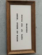 Kader met quote mannen., Huis en Inrichting, Ophalen, Zo goed als nieuw