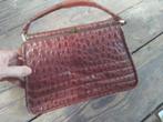 Sac vintage en cuir, Ophalen of Verzenden, Zo goed als nieuw, Bruin, Avondtasje