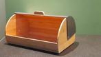 Broodtrommel hout/inox nieuwstaat, Ophalen, Zo goed als nieuw, Hout