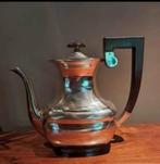 Art deco koffiekan met houten handvat, Ophalen of Verzenden