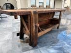 Antieke schijnwerkersbank 60 x 2m,70 in eik, Ophalen