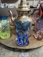 Originele Marokkaanse thee-tafel, Huis en Inrichting, Tafels | Salontafels, Ophalen, Gebruikt, Ovaal, Metaal