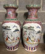 2 porseleinen Chineese vazen 48cm hoog, Ophalen