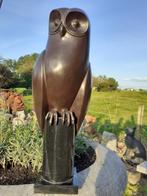 Superbe bronze animalier sur socle en marbre (la chouette), Antiquités & Art, Enlèvement ou Envoi, Bronze