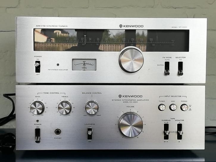 Versterker Kenwood KA-3300 en Kenwood Tuner KT-3300, Audio, Tv en Foto, Stereoketens, Gebruikt, Speakers, Draagbaar, Ophalen
