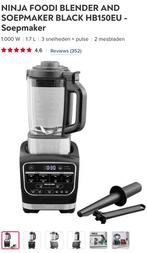 NINJA FOODI BLENDER AND SOEPMAKER BLACK HB150EU - Soepmaker, Elektronische apparatuur, Keukenmixers, 1 tot 2 liter, Ophalen, Zo goed als nieuw