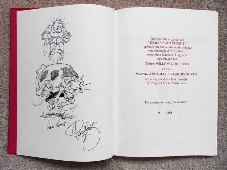 Suske en Wiske - De Raap van Rubens -huw hc 1977 +tek Geerts, Boeken, Stripverhalen, Zo goed als nieuw, Eén stripboek, Ophalen of Verzenden