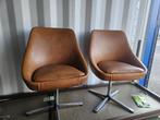 Leren zetel 1zits vintage, Huis en Inrichting, Ophalen of Verzenden, Zo goed als nieuw, Leer